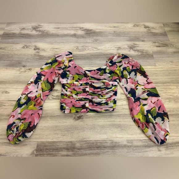 Abercrombie and Fitch floral blouse xs - Picture 2 of 5